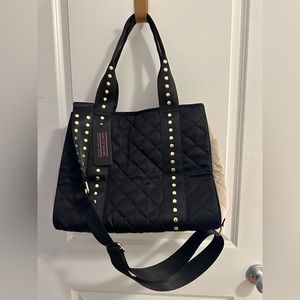 Brand new HAUTE SHORE black “quilted” bag with gold studs! NWT!